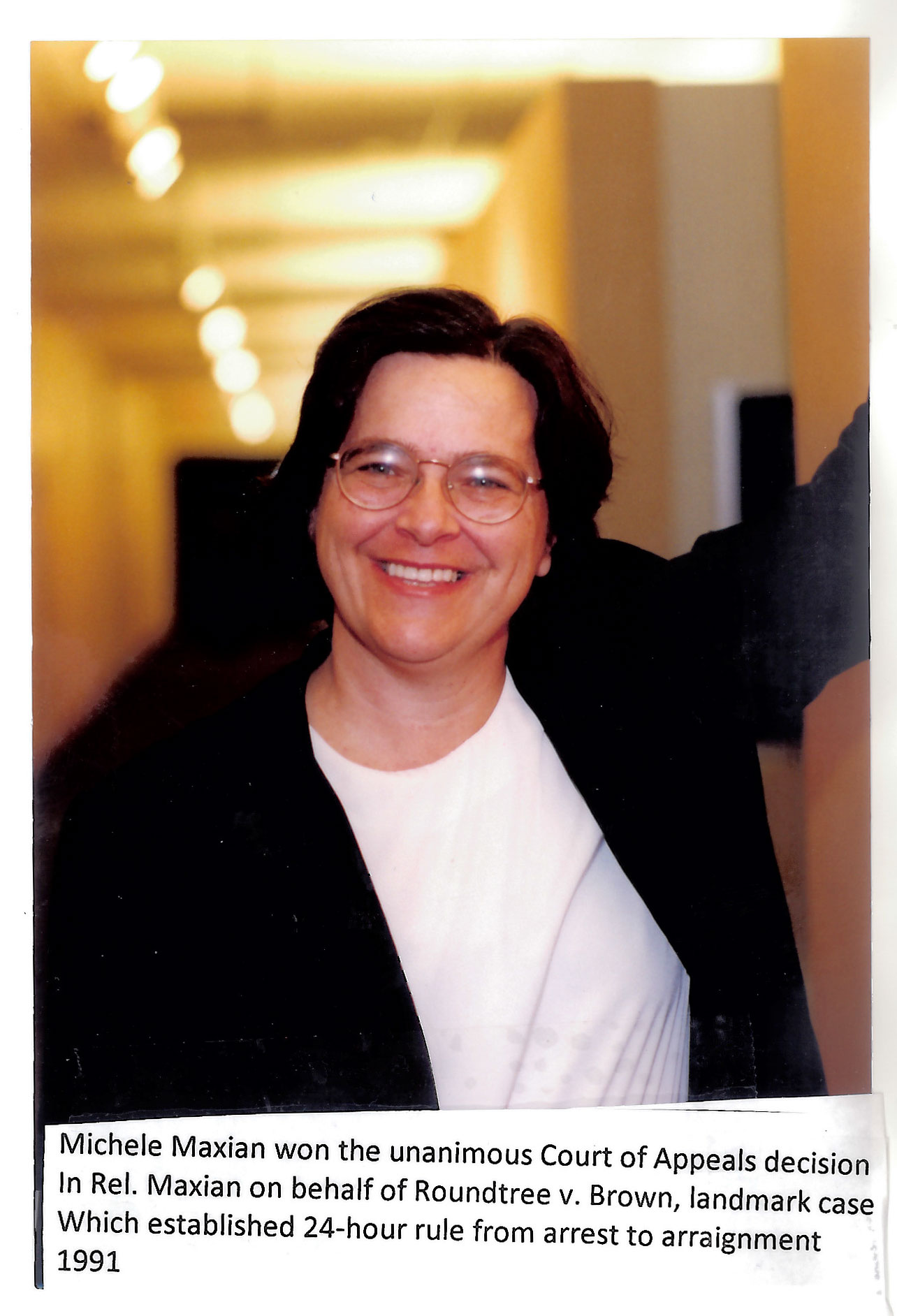 Michelle Maxian won the unanimous Court of Appeals decision in Rel. Maxion on behalf of Roundtree v. Brown